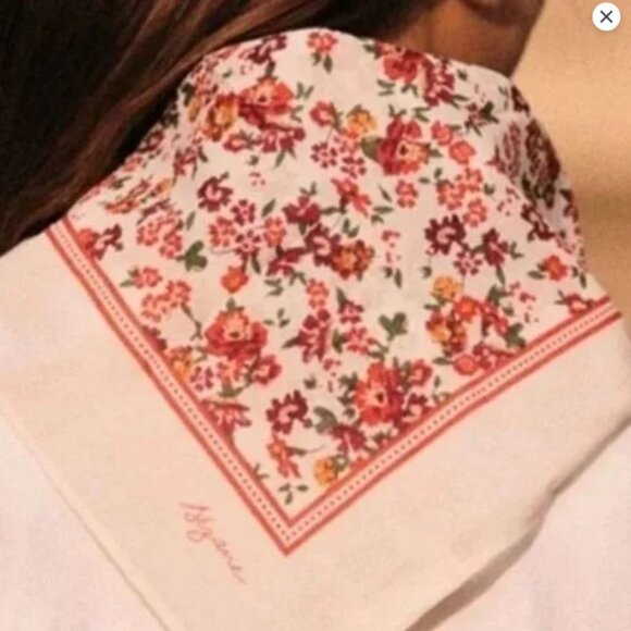 Sezane Accessories - Sezane Gaston Cotton Scarf - Floral Print - Elegant and Classy